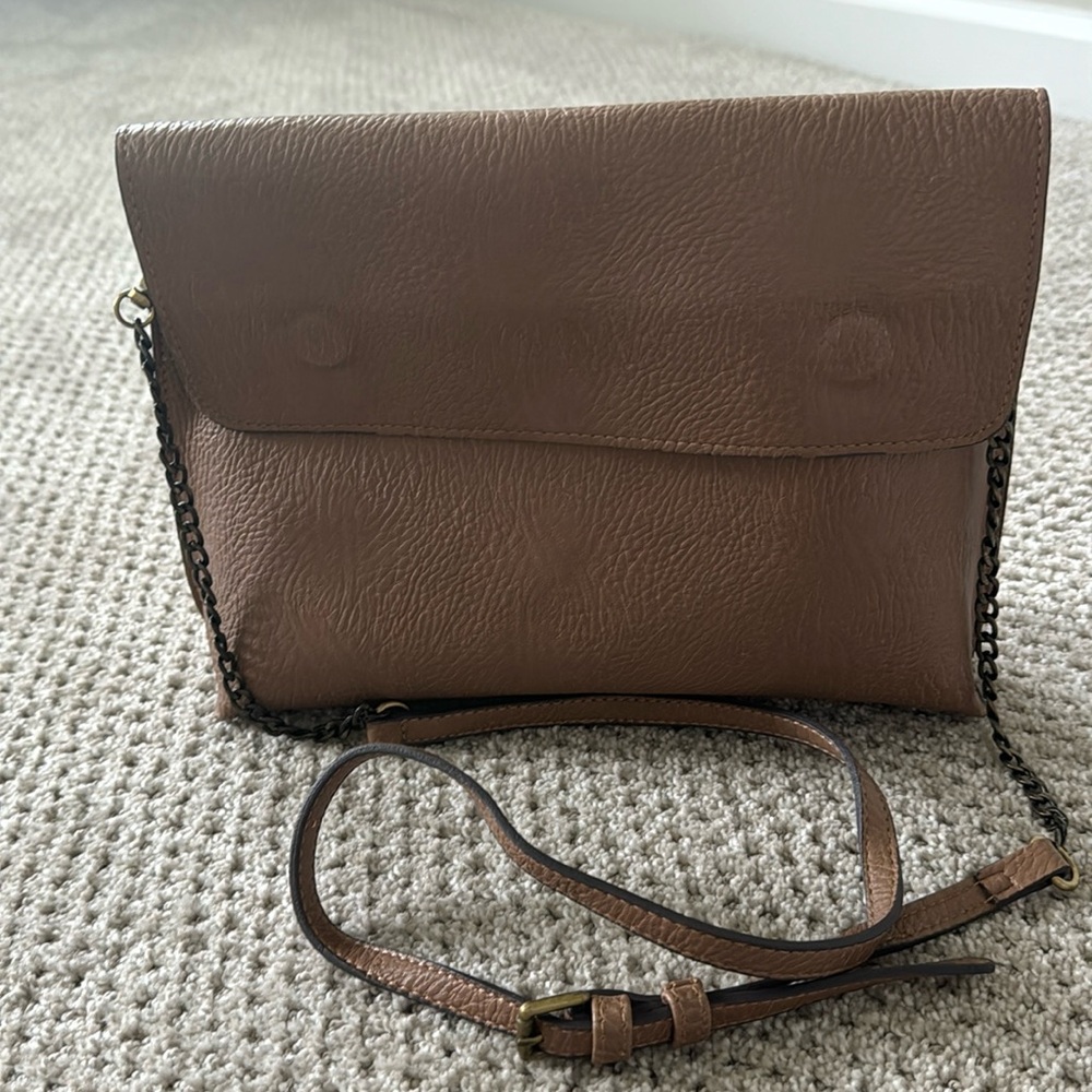 Tan reversible purse